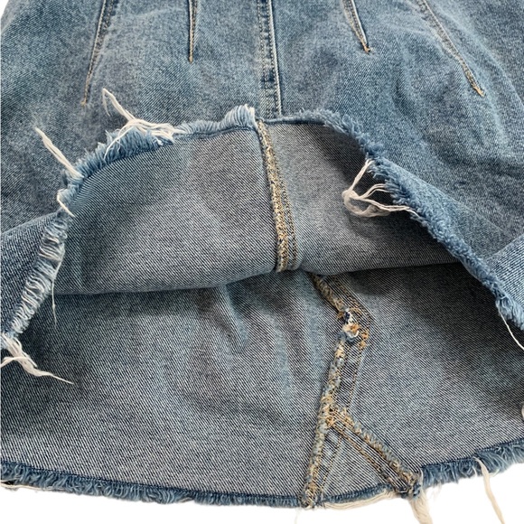 We The Free Belted Denim Skirt Size 27 - Picture 13 of 15